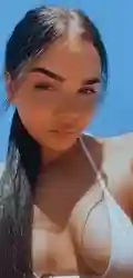 Carmen Close-up outdoor selfie of woman in white swimwear